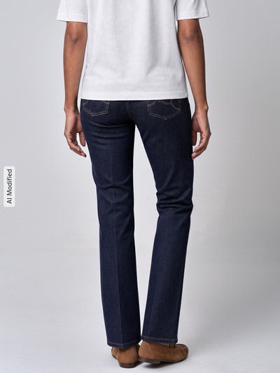 MAC Straight Fit Jeans aus Baumwoll-Mix im 5-Pocket-Design Dunkelblau 5
