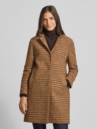 ICONS Cinzia Rocca Mantel mit Stehkragen Camel 4