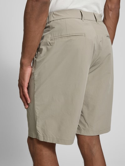 JAKE*S STUDIO MEN Korte regular fit broek met steekzakken Kaki - 3