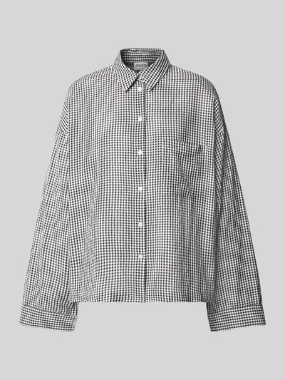 Jake*s Casual Pyjamabovendeel met borstzak Zwart - 1