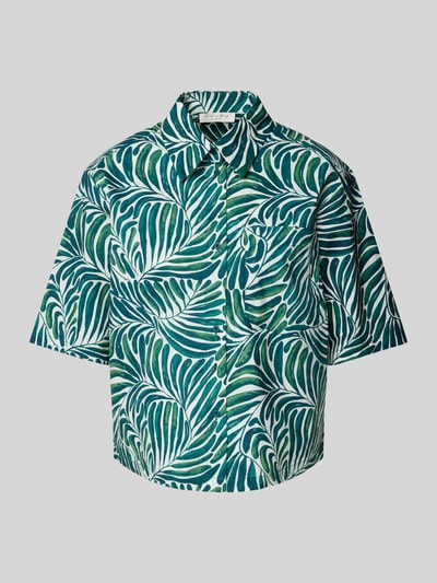 Christian Berg Woman Hemdbluse mit Knopfleiste Dunkelgruen 2