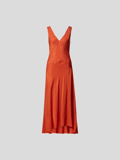 Frame Maxikleid mit V-Ausschnitt Orange 2