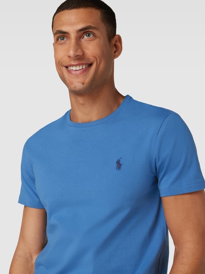 Polo Ralph Lauren T-Shirt in Melange-Optik Rauchblau 3