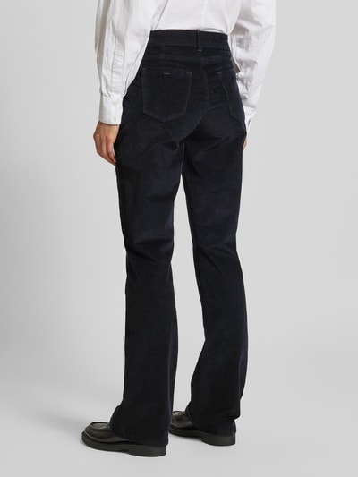 Brax Bootcut chino met structuurmotief, model 'Style. Shakira' Marineblauw - 5