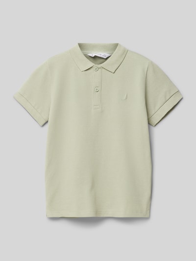 Mango Regular Fit Poloshirt mit Label-Stitching Modell 'javier' Ecru 1