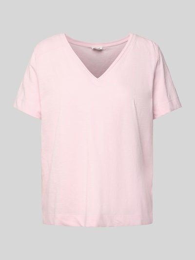 s.Oliver RED LABEL Regular Fit T-Shirt aus reiner Baumwolle Rosa 2