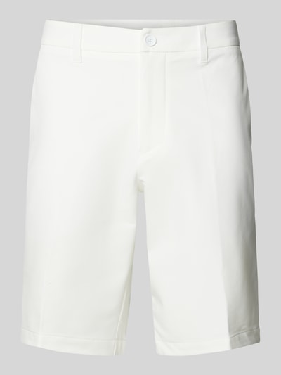 BOSS Green Regular Fit Shorts mit Gürtelschlaufen Modell 'Commuter' Weiss 2
