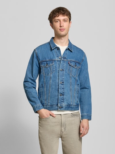 Levi's® Kurtka jeansowa o kroju regular fit z czystej bawełny Jeansowy niebieski 4
