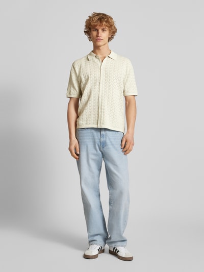 Jack & Jones Regular fit vrijetijdsoverhemd met polokraag, model 'TYLER' Beige - 1
