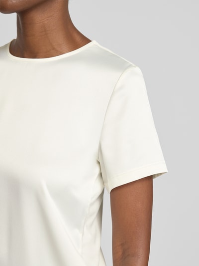 Christian Berg Woman Selection Regular Fit Blusenshirt mit Rundhalsausschnitt Ecru 3