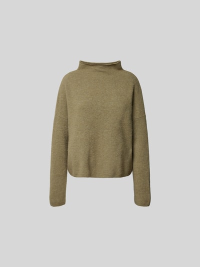 Filippa K Oversized Pullover mit Stehkragen Khaki 2