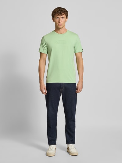 PME Legend T-Shirt mit Label-Print und Rundhalsausschnitt Mint 1