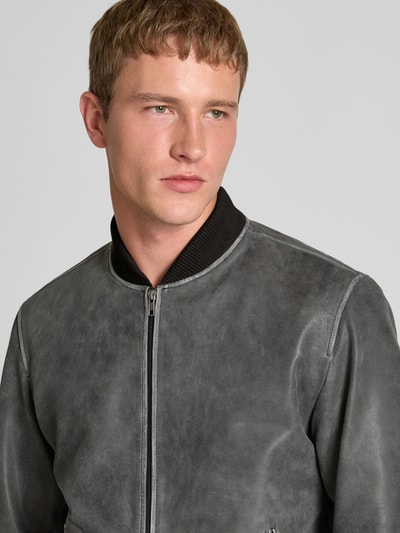 Jack & Jones Jas in leerlook Antraciet - 3