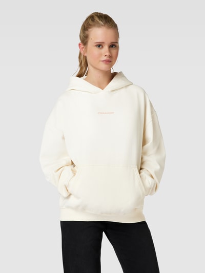 Pegador Oversized hoodie met labelprint, model 'CULLA' Lichtroze - 4