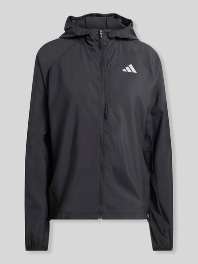 adidas Training kurtka treningowa o kroju regular fit z nadrukiem z logo Czarny 1