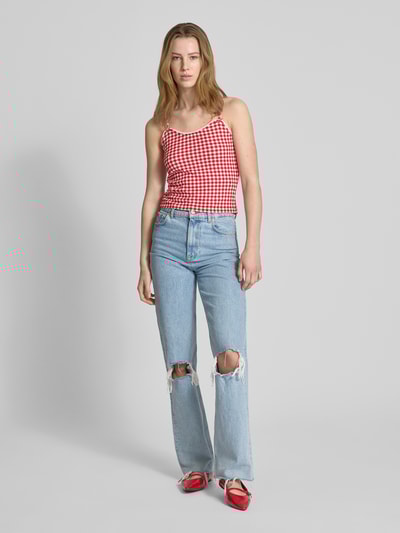 Noisy May Top mit Zierschleifen Modell 'STELLA' Rot 1