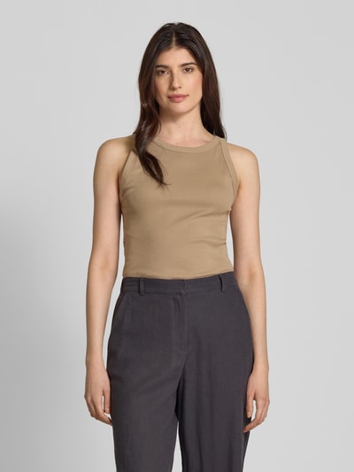 Marc O'Polo Slim fit tanktop van puur katoen Beige - 4