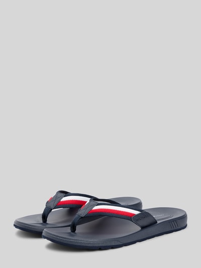 Tommy Hilfiger Zehentrenner mit Logo Details Marine 1
