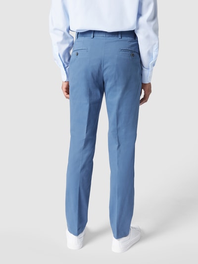 Hiltl Regular fit chino met stretch, model 'Parma' Blauw - 5