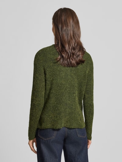 ICHI Kurtka z dzianiny z okrągłym dekoltem model ‘KAMARA’ Khaki 5