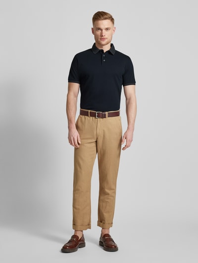 Emporio Armani Poloshirt mit Label-Stitching Marine 1