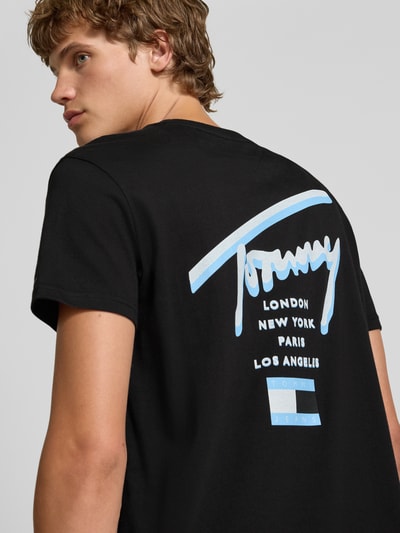 Tommy Jeans Regular Fit T-Shirt aus reiner Baumwolle Black 3