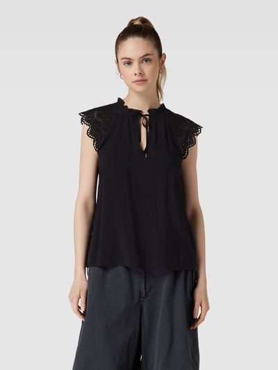 QS Blusenshirt mit Lochstickerei Black 4