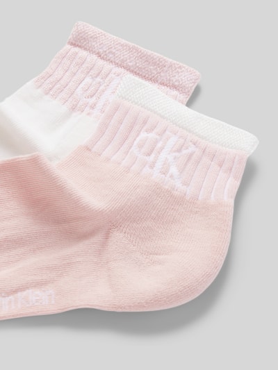 Calvin Klein Jeans Sneakersocken mit elastischem Rippenbündchen im 2er-Pack Weiss 2