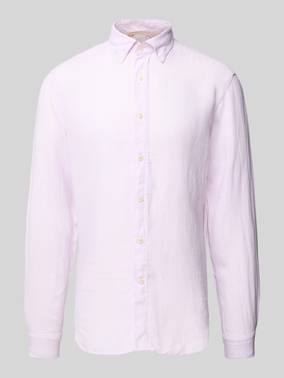 FIL NOIR Regular fit zakelijk overhemd met kentkraag, model 'ROMA' Lichtroze - 2