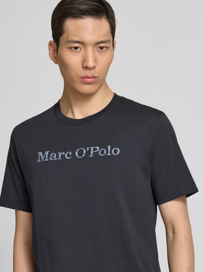 Marc O'Polo Regular Fit T-Shirt aus reiner Baumwolle Marine 3