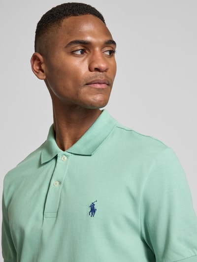 Polo Ralph Lauren Tailored Fit Poloshirt mit Logo-Stitching Mint 3