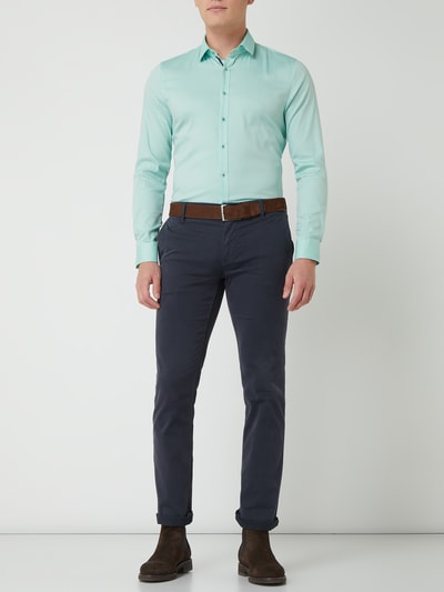 OLYMP No. Six Super slim fit zakelijk overhemd met stretchgehalte  Groen - 1