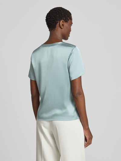 Christian Berg Woman Selection Blusenshirt aus Satin mit Rundhalsausschnitt Tuerkis 5