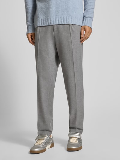 Cinque Pantalon met persplooien en achterzakken Lichtgrijs - 4