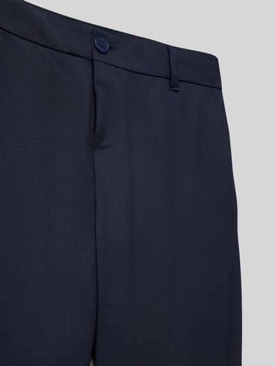 Boss Regular Fit Stoffhose mit Bügelfalten Marine 2