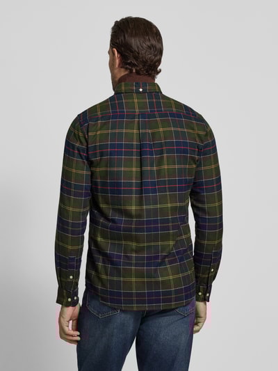 Barbour Slim fit vrijetijdsoverhemd van puur katoen, model 'KYELOCH' Marineblauw - 5