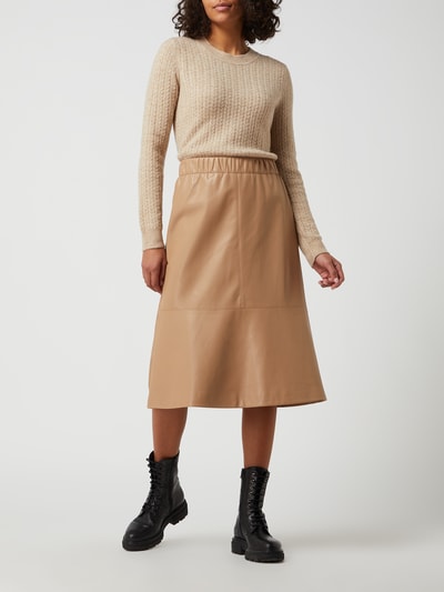 comma Midirok in leerlook   Beige - 1