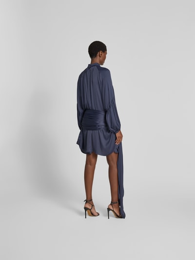 ROTATE Knielanges Kleid mit Taillengürtel Graphit 5