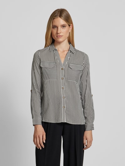 Vero Moda Overhemdblouse met knoopsluiting, model 'BUMPY' Middenbruin - 4