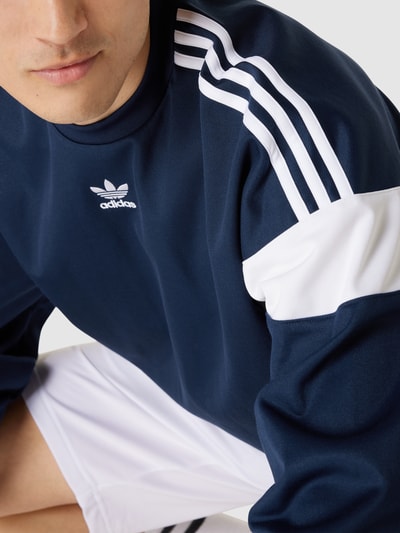 adidas Originals Sweatshirt met labelstitching, model 'CHALLENGER' Marineblauw - 3