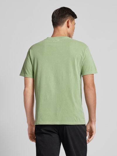 Thinking Mu T-shirt met ronde hals, model 'ACACIA' Groen - 5