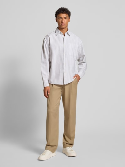 ANNARR Regular Fit Freizeithemd mit Kentkragen Modell 'VOLUND' Weiss 1