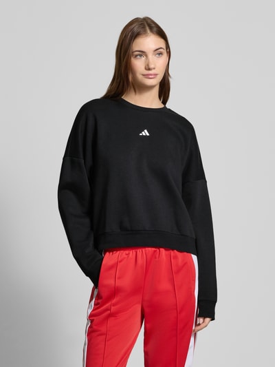 ADIDAS SPORTSWEAR Oversized Sweatshirt mit Label-Stitching Black 4