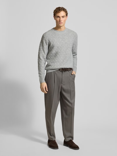 Jack & Jones Premium Gebreide pullover met ribboorden, model 'BLASIMON' Middengrijs - 1