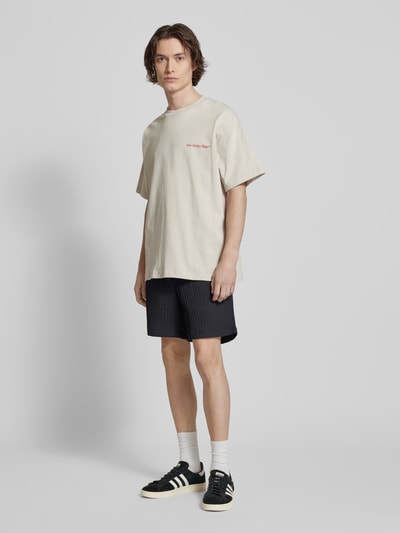 Jack & Jones Regular fit korte broek met structuurmotief, model 'JAIDEN MASSIMO' Zwart - 1