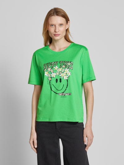 Marc Cain T-shirt met motiefprint Appeltjesgroen - 4