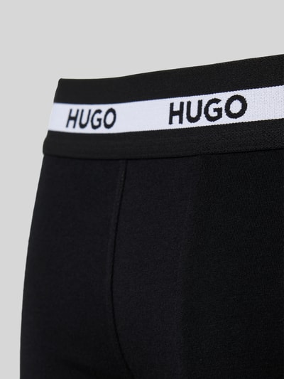 HUGO Bokserki o kroju regular fit z mieszanki bawełny w zestawie 3 szt. Czarny 2