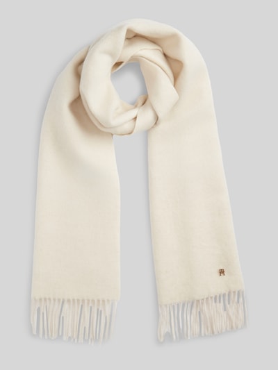 Tommy Hilfiger Schal aus reiner Wolle Modell 'ELEVATED CHIC' Offwhite 1