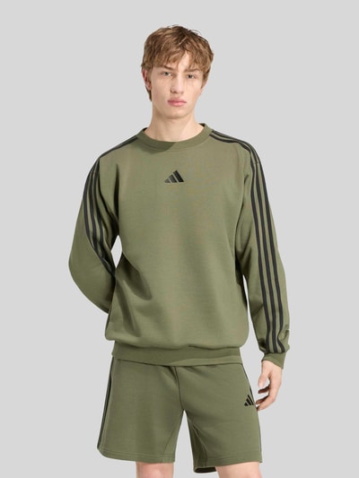 adidas Sportswear Regular Fit Sweatshirt aus Baumwoll-Mix Oliv 4