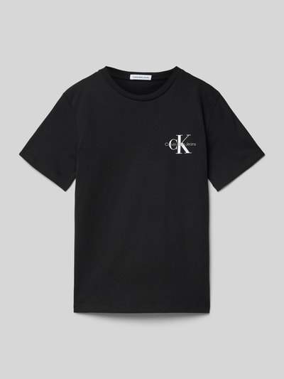 Calvin Klein Jeans T-Shirt mit Label-Print Black 1